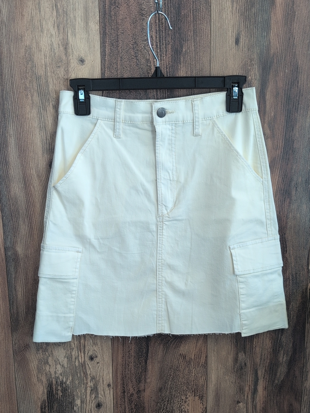 Joe's Jeans Cream Mini Cargo Skirt 25   NWT            836A